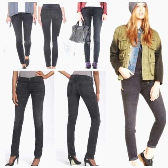 Current Elliott Vintage Black Skinny Jeans - Picture 2 of 6